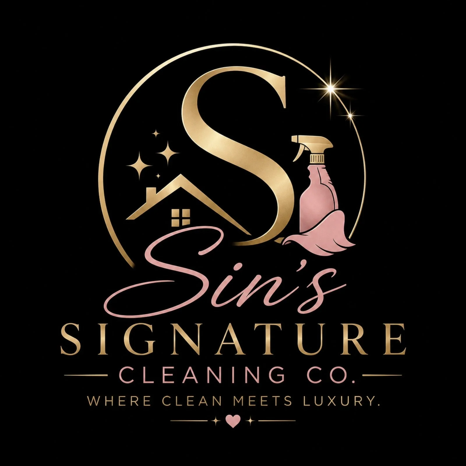 Sin's Signature Cleaning Co. logo